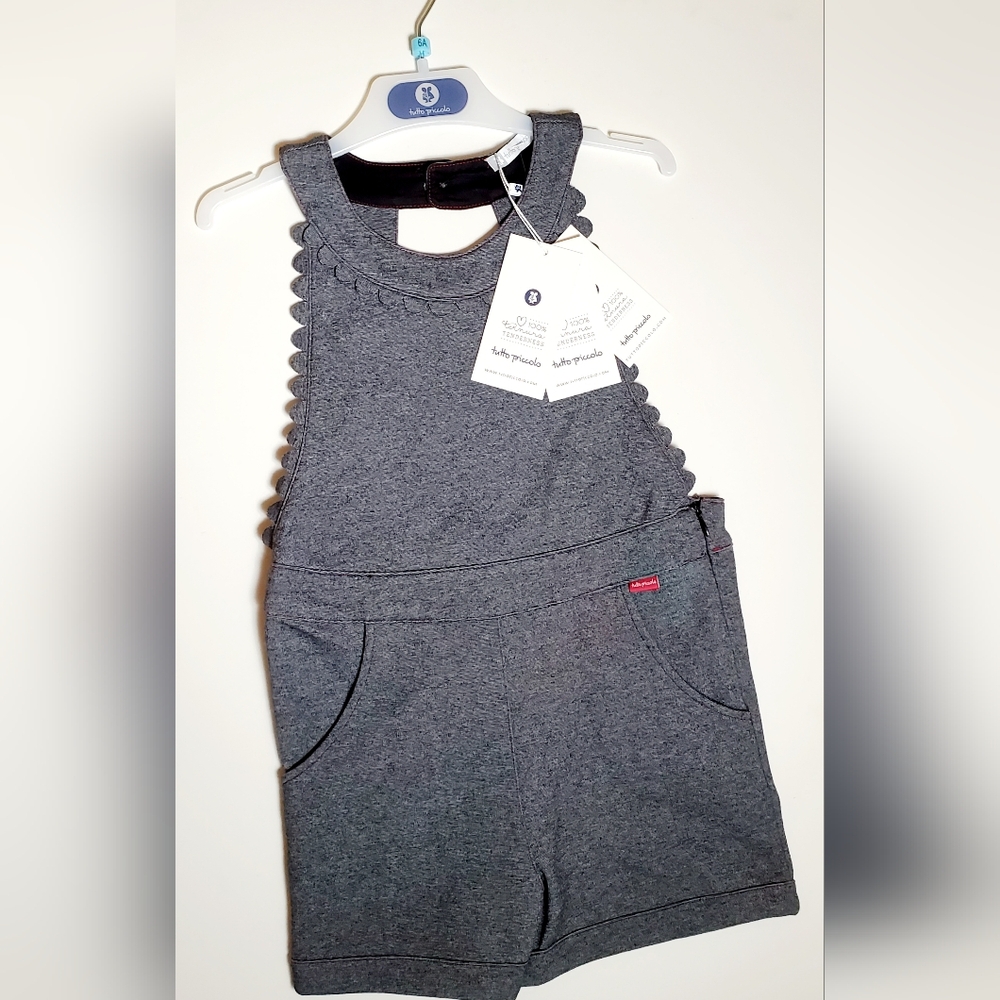 Tutto Piccolo Girl's Scalloped Short Romper Size 6